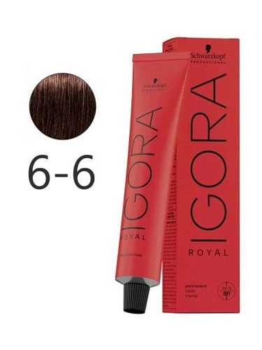 Краска для волос темный русый шоколадный - Schwarzkopf Igora Royal 6-6